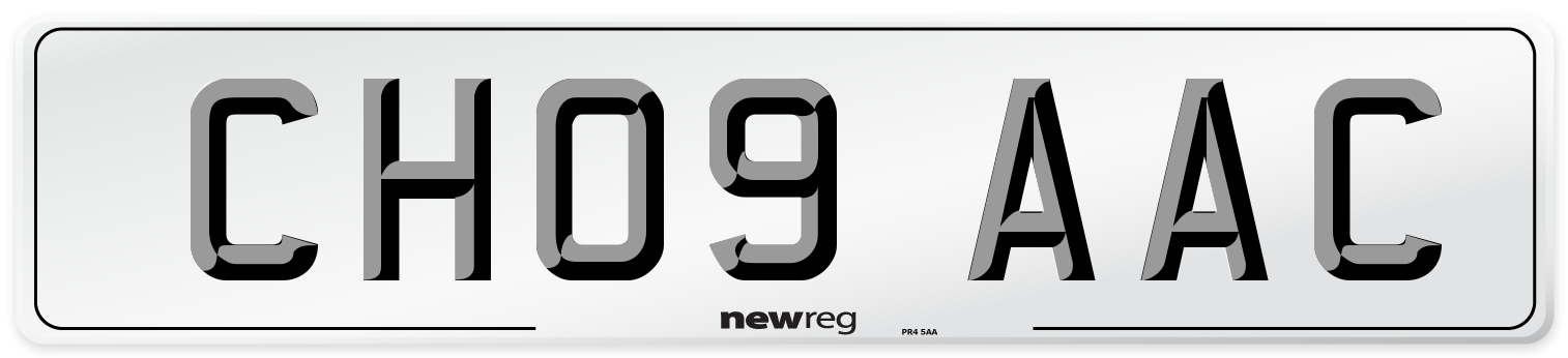 CH09 AAC Number Plate from New Reg